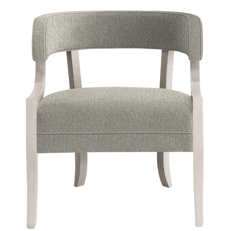 Thom Filicia Home 25"Otisco Chair, Dove Gray, Tarbee Pebble