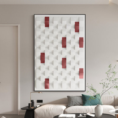 Décoration murale moderne en relief 3D minimaliste