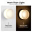 Applique murale ronde minimaliste avec abat-jour en verre rayé, luminaire DEL en aluminium pour salle de bain, table de chevet et couloir - Blanc-816162279