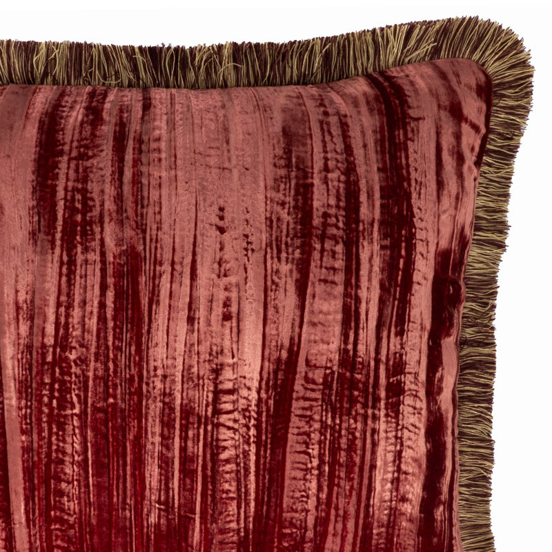 Housse de coussin en velours uni