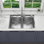 Évier de cuisine encastré 33 po x 22 po en acier inoxydable de calibre 18 Sinber