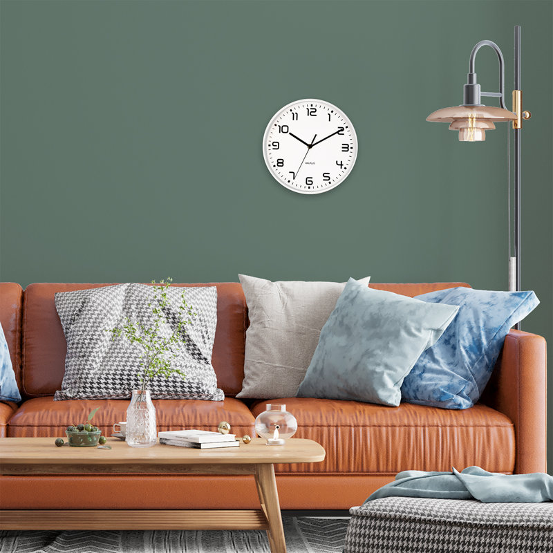 Netta Wood Wall Clock, White