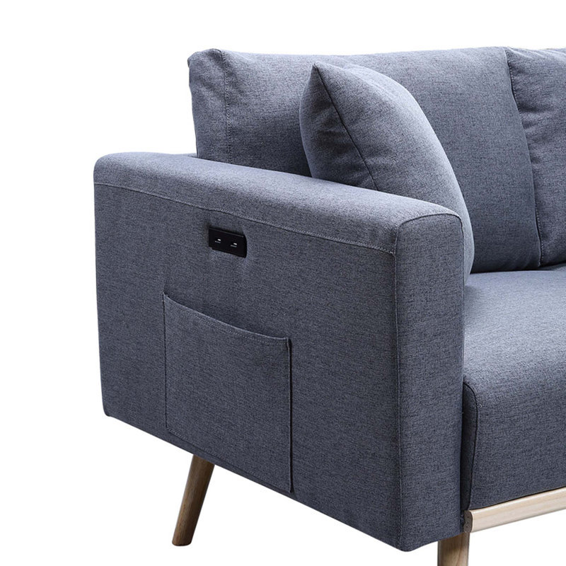 Causeuse en tissu 56,5 po Easton