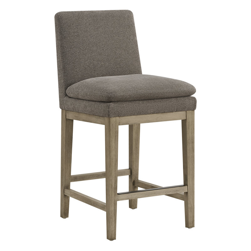 Tabouret de comptoir rembourré 26 po Bethea (ensemble de 2), Brown, 4