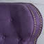 Fauteuil inclinable avec accoudoirs roulés prune Accents