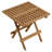 Vienna Outdoor Patio Teak Wood Side Table In Natural