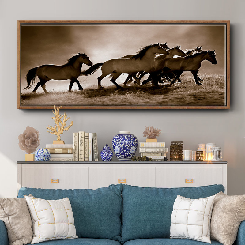 Wild Horses- Framed Canvas