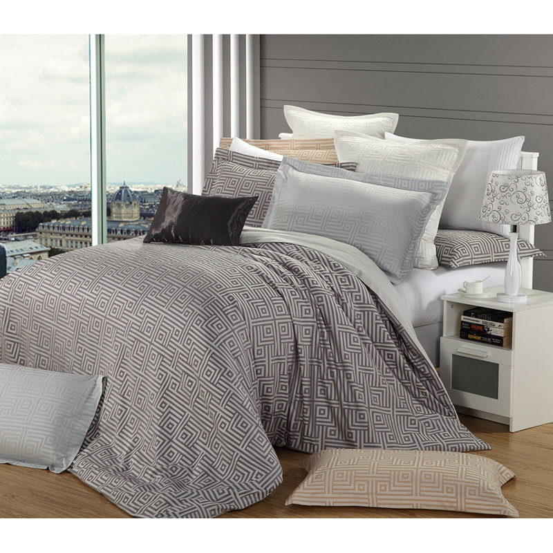 Luxury Cotton 3 Piece Duvet Cover Set, Queen