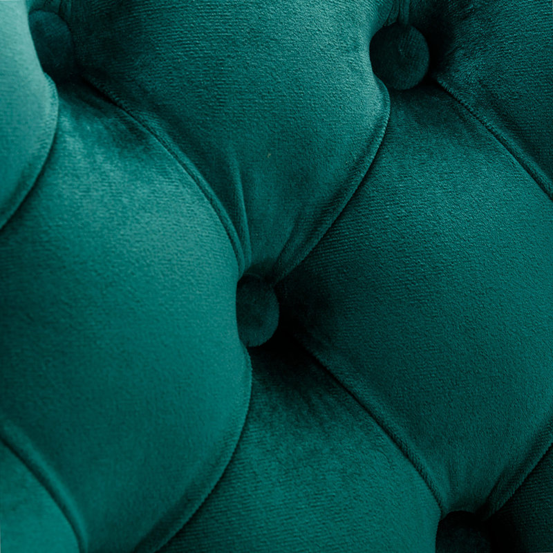 Tabourets de bar pivotants en velours, 2, Doré, Vert