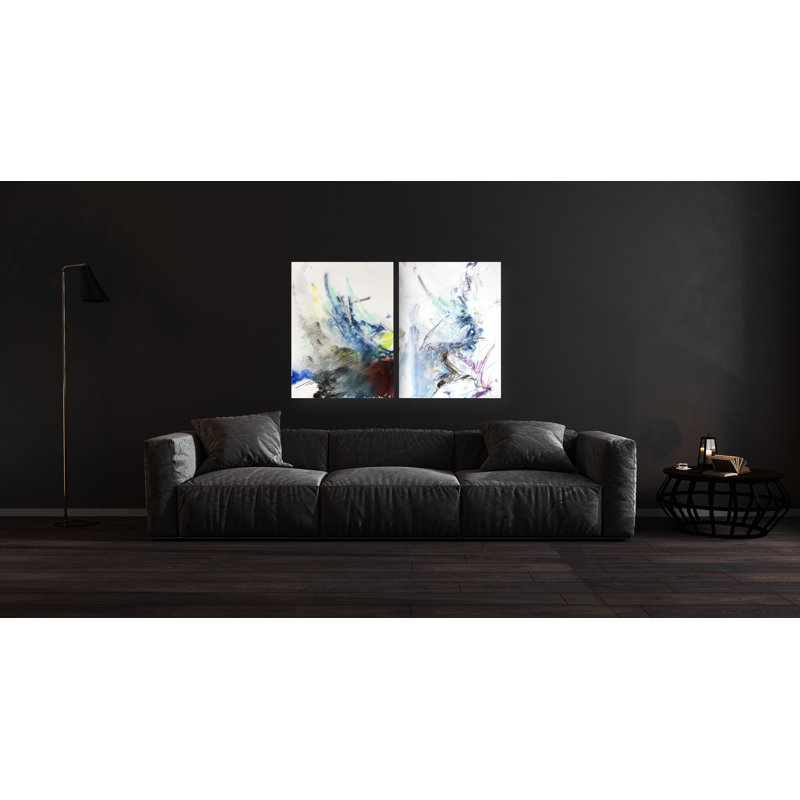 Poetry Series III by John Beard - Artist Enhanced Canvas Print, Black Floater Framed, 20" H x 24" W x 3" D