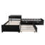 117.6" W L-Shaped Platform Bed With Trundle And Drawers, Linked With Built-In Desk, Twin-1650688102
