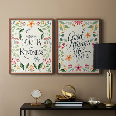 Power in Kindness-Premium Framed Print -Ready to Hang - No Nails Required - No Nails Required