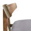 Tabouret de comptoir 2 gris foncé recouvert de 2 tabourets élégants en bois d'hévéa