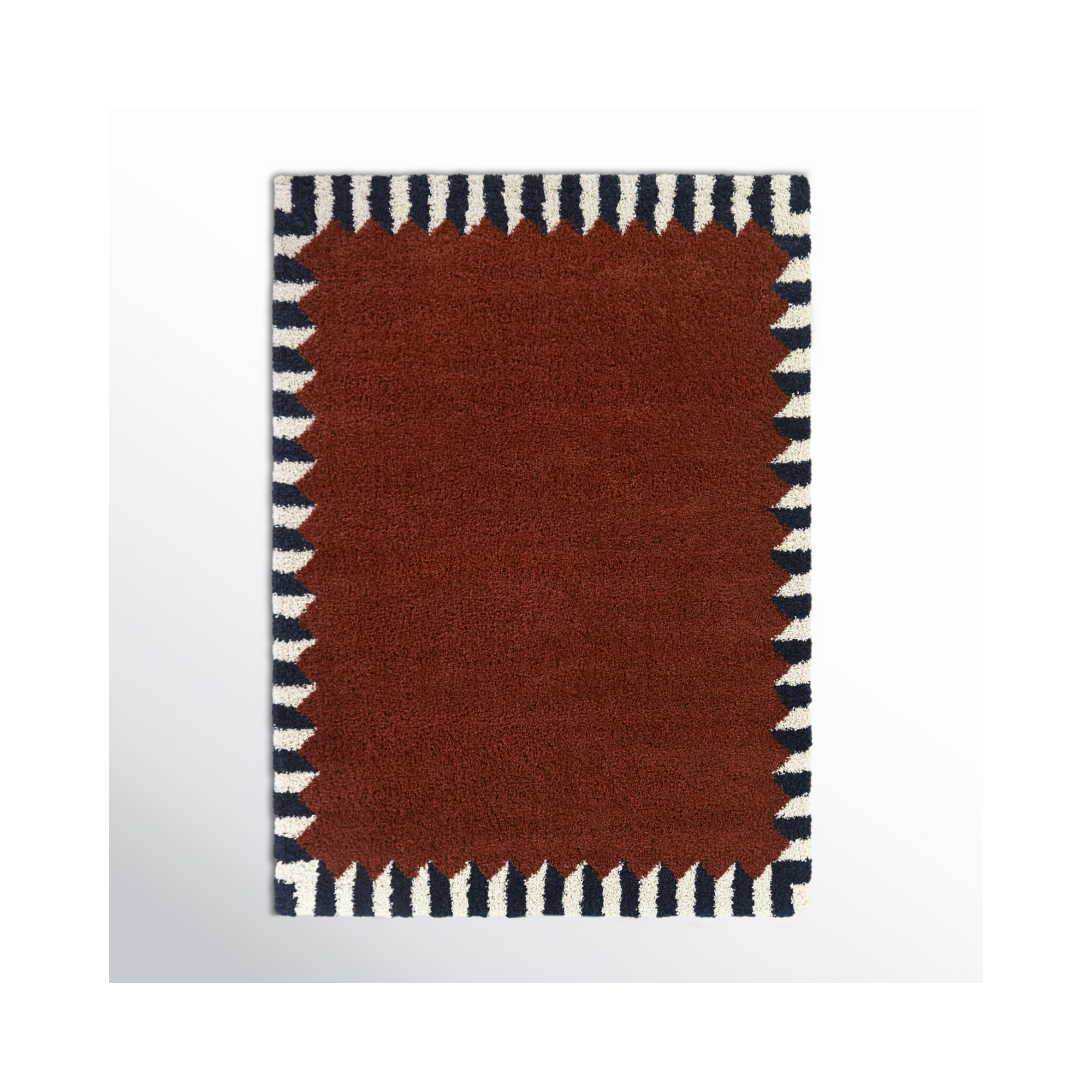 Charter Rust Rug, Rectangle 5'3" x 7'