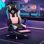 HOFFREE Fauteuil de jeu à DEL ergonomique en cuir et PVC avec repose-pieds et support lombaire