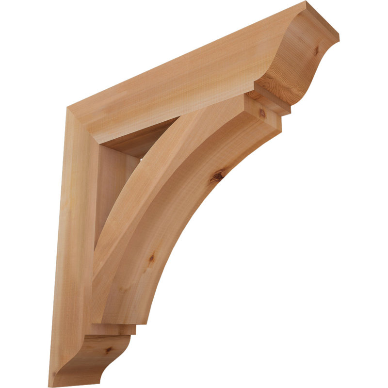 Support traditionnel Thorton, Cèdre rouge, H 30 po x l 5,5 po x P 30 po