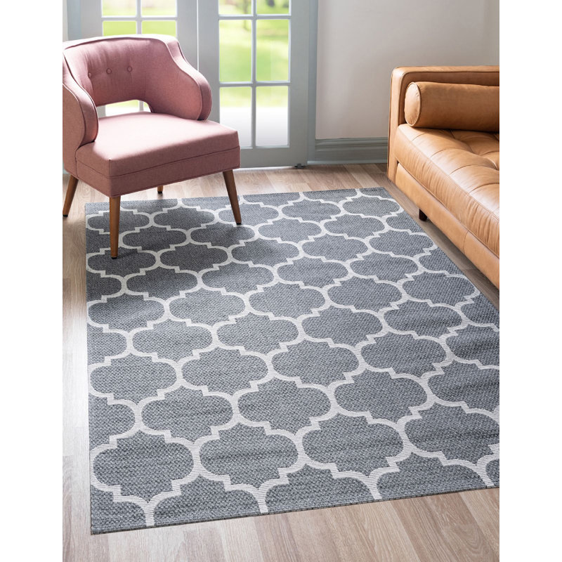 California Cotton Abstract Indoor Rug, Rectangle 7'5" x 10'