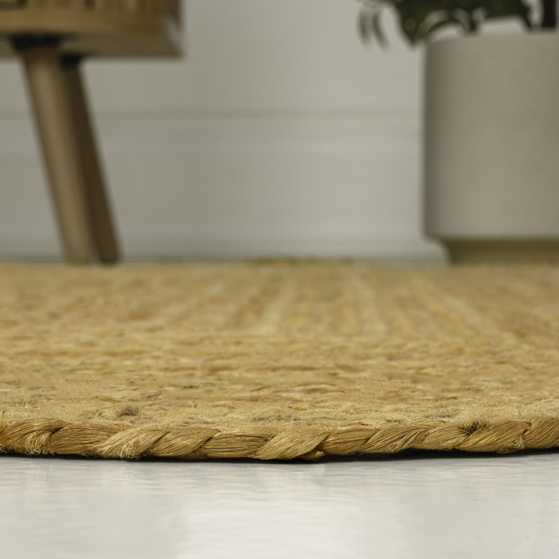 Tapis en jute bord de mer Seaside Cottage, Rectangulaire 8 pi x 10 pi