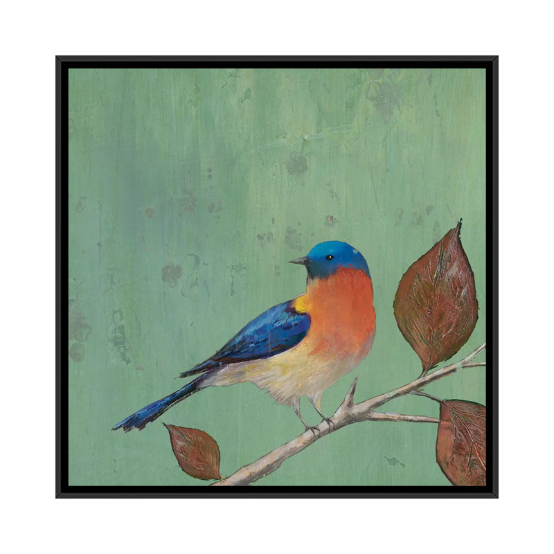 «Resting Bird II» par Mehmet Altug - impression sur toile tendue, H 18 po x l 18 po x P 1,5 po, Toile avec cadre noir