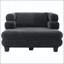 Canapé-lit rembourré surdimensionné en chenille de 52,4 po avec assise profonde et accoudoirs superposés-900319183