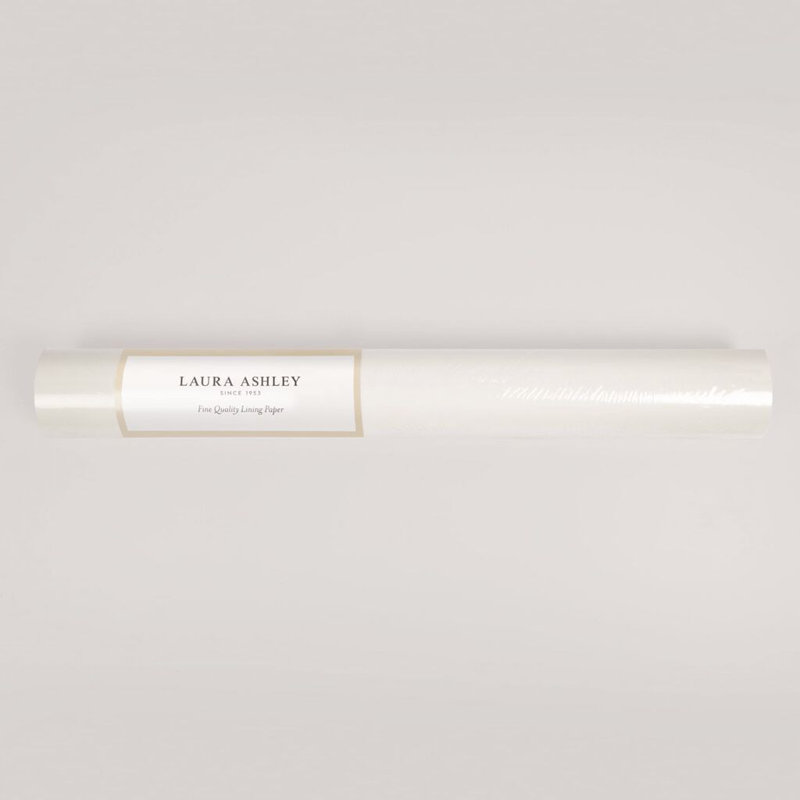 Laura Ashley White Paintable Lining Paper