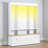 Hall Tree With Bench, APP-Controlled LED Coat Rack With 3 Cabinets & 9 Hooks, Wood, Modern Farmhouse, Mudroom-1610020111