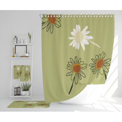 Navarrie Polyester Shower Curtain Set