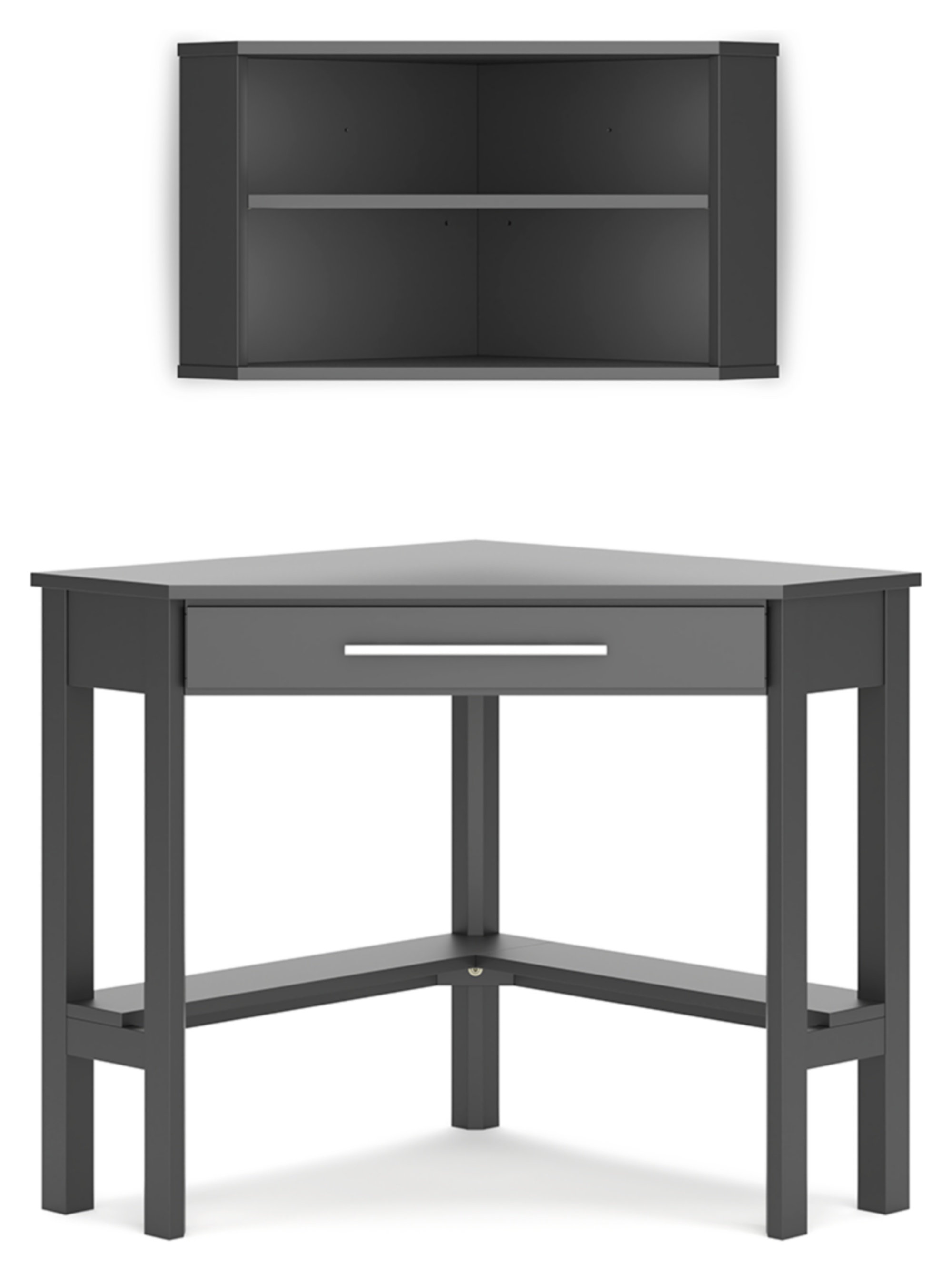 Signature Design by Ashley Otaska Home Office Corner Desk With Bookcase