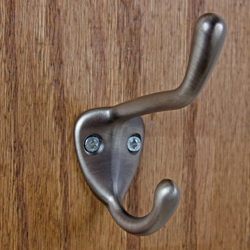 Wall Mounted Coat Robe Hook, Satin Nickel
