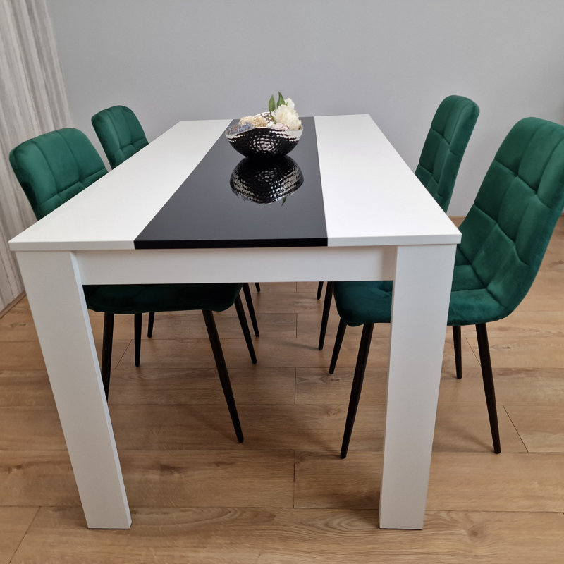 Bissainthe 4 - Person Dining Set, H75 x L140 x W80cm