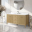Ensemble de meuble-lavabo autoportant avec lavabo en marbre 60 po Lavallon-105275187-105275186
