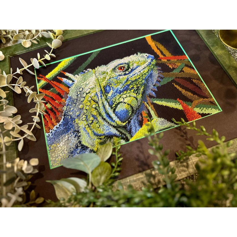  Kit au point de croix compté Iguana R2192