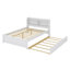 Cadres de lit double en bois Bonney avec lit gigogne et tiroirs de rangement-2119693220