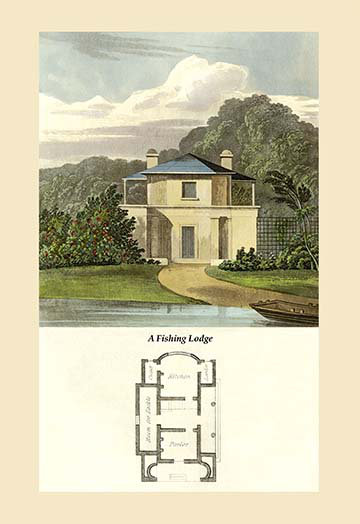 « a pêcher dépôt » par j. b. papworth, impression sur toile