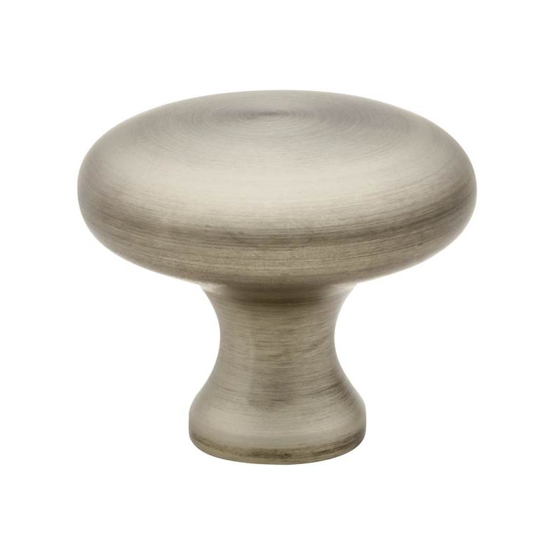 Providence Mushroom Knob, Pewter, 1''