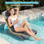 1 chaise longue de piscine en PEHD (1 pièce) pour une profondeur d'eau de 14 à 22 cm, anti-flottante, gris foncé.-1873015627
