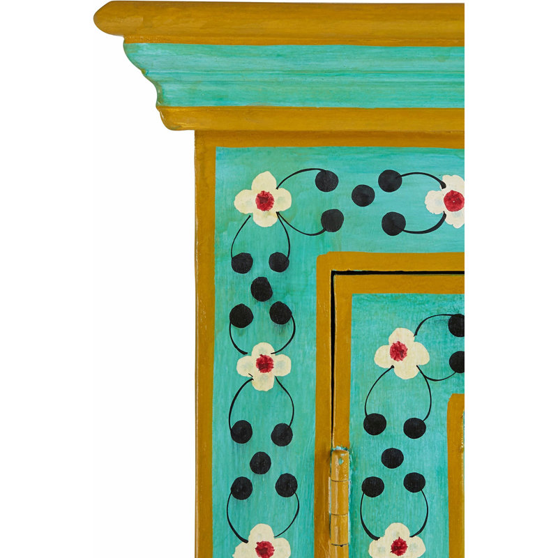Amsterdam Highboard Solid wood 2 doors Hand painted 