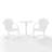 Burley 2 - Person Patio Dining Set with Round Table-476504866