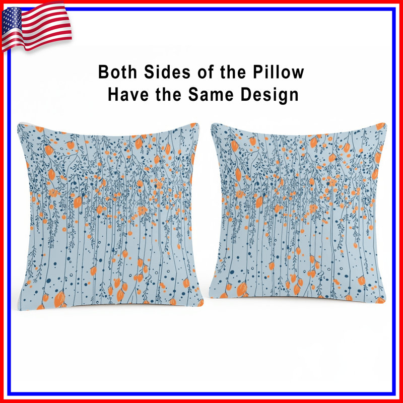 Coussin Floral, 20 po x 20 po