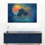 «Palm Trees Groovy Tropical Sunset», reproduction sur toile-1559777898