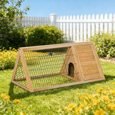 Cage à lapins en bois avec cage en A, cage pour petits animaux