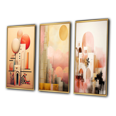 "Illustration rétro de style bohémien charmant" - 3 pièces