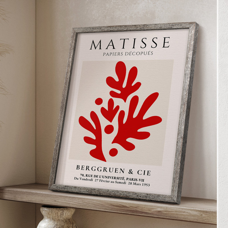 Matisse CLXIX, reproduction d'art encadrée - bois massif, H 11 po x l 9 po