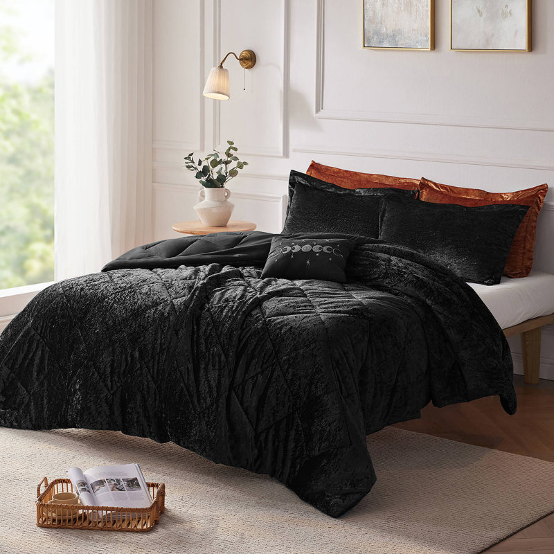 Ensemble de housse de couette pour lit double / grand 4 pièces Felicia, Housse de couette double / grand + 2 taies décora