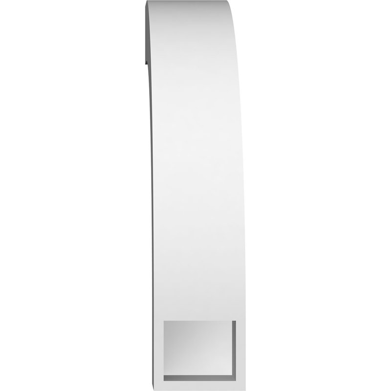 Attelle de genou standard en PVC de qualité architecturale 3 po x P 16 po x H 16 po, H 16 po x l 3 po x P 16 po