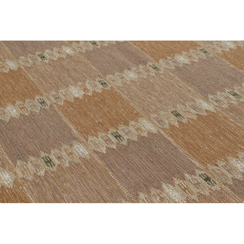 Scandinavian Wool Geometric Area Rug, Rectangle 6' x 9'
