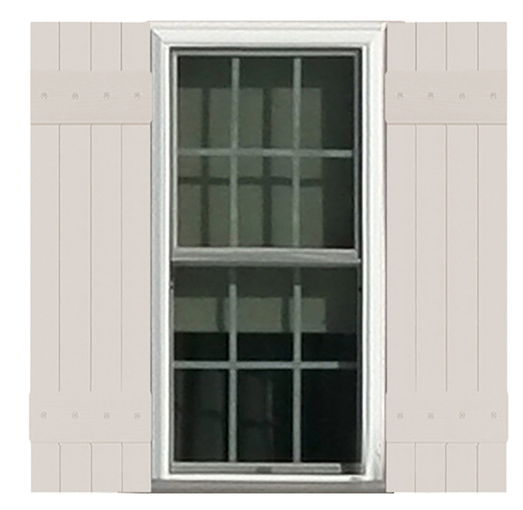 Perfect Shutters, inc. Closed Board and Batten Shutters (PAIR) | Wayfair