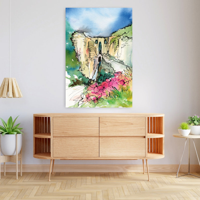 Paysage secret contemporain caché secret, H 48 po x l 32 po