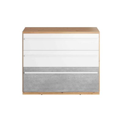 Abhi 125cm W 3 - Drawer Chest of Drawers