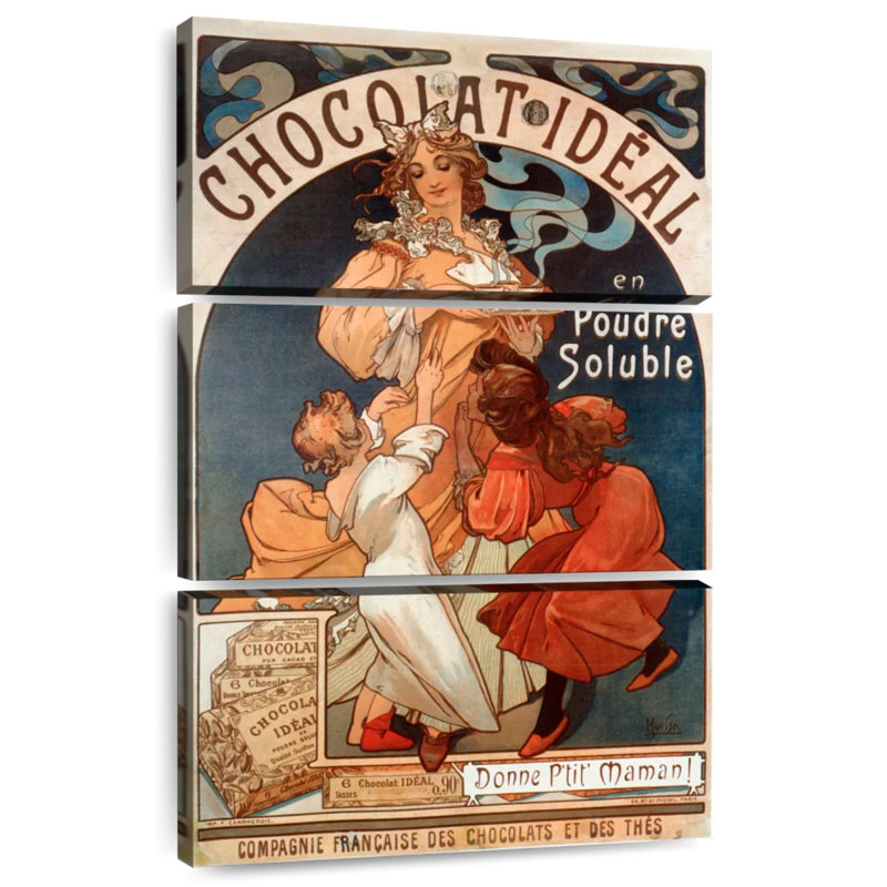 Yarlin Chocolat idéal 1897, H 74 po x l 48 po